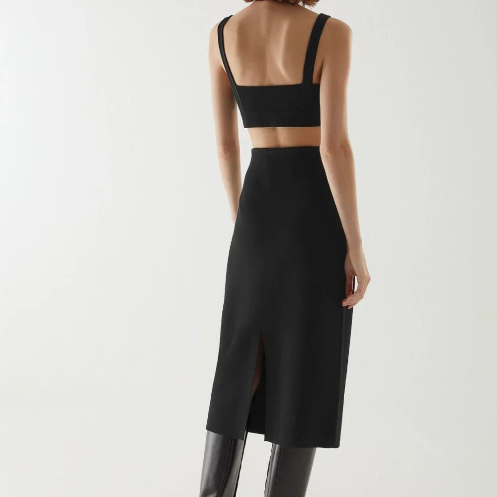 COS Black Crop Top - Picture 7 of 10